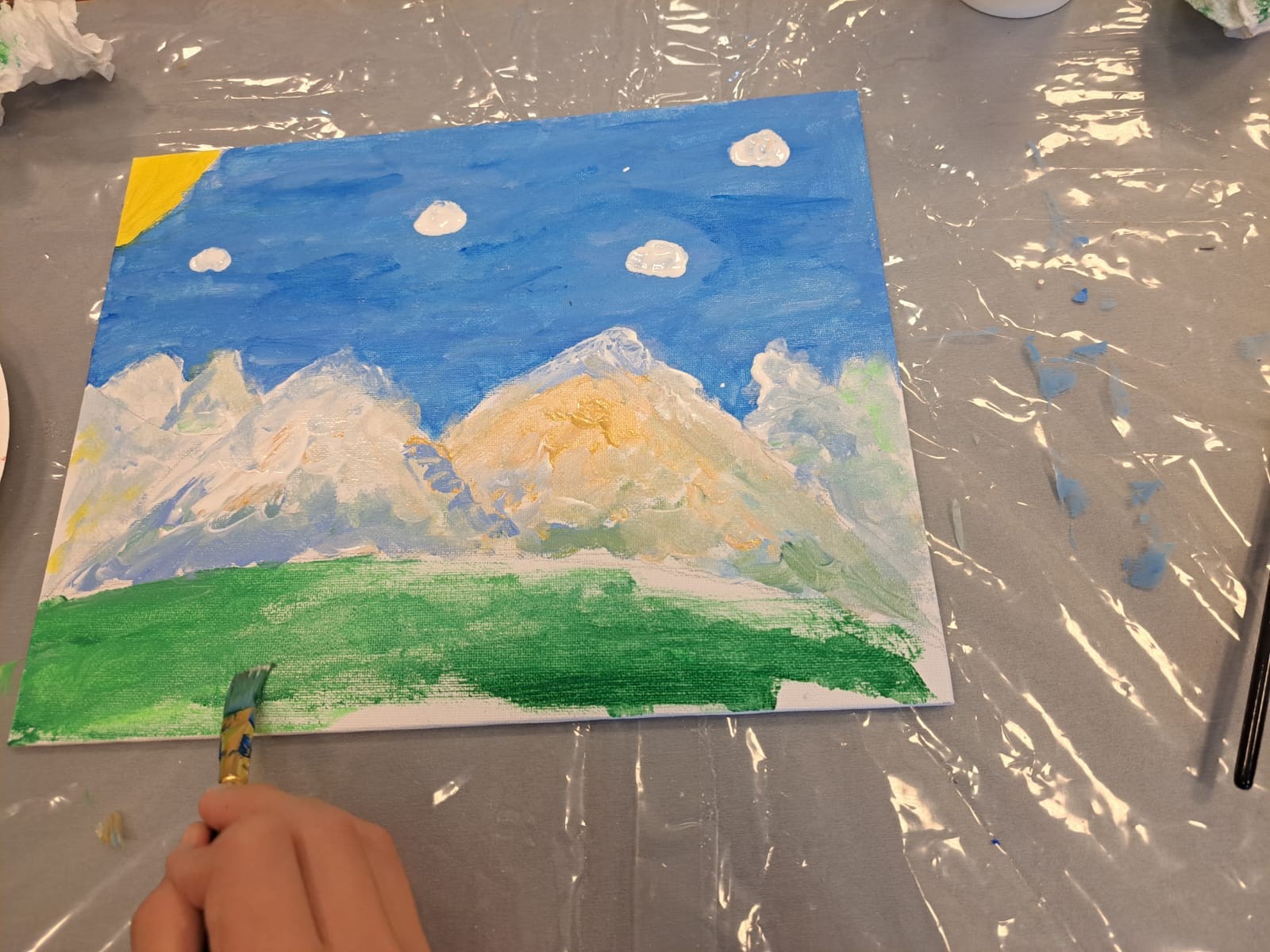 Mākslas terapijas nodarbības ukraiņu pusaudžiem. | Patvērums Drošā māja